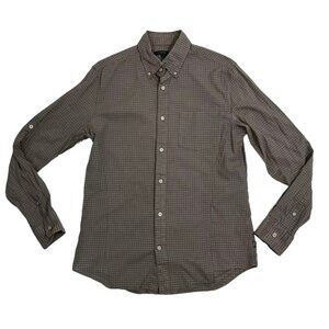 Closet Closing Sale! John Varvatos men's long sleeve button down shirt blue gray